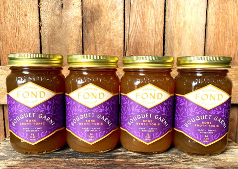Organic Chicken Bone Broth * Bouquet Garni * 1 Single 14oz Jar