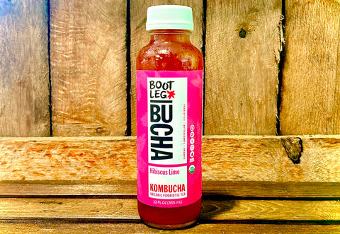 Kombucha- Hibiscus Lime 12oz.