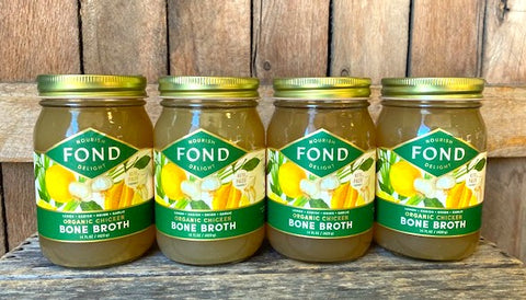 Organic Chicken Bone Broth *Spring Clean * 14oz Jar