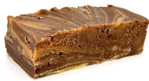 Fudge-Peanut Butter Chocolate Caramel 1/2 Bar