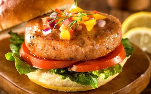 Salmon Patties Spinach/Feta 1/2lb 2 Patties