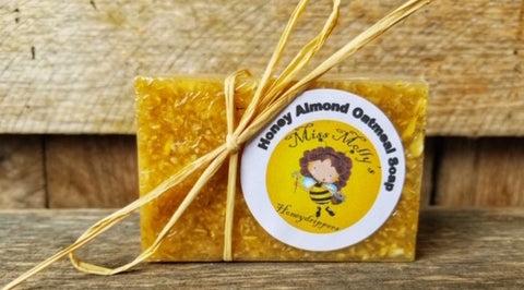 Handcrafted Soap: Honey, Almond & Oatmeal 4oz